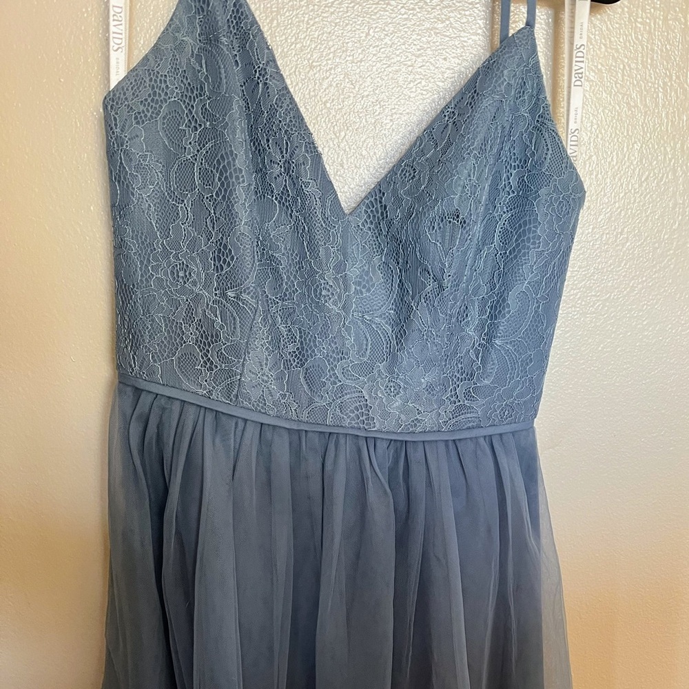 Dusty Blue Brides Mate Dress
